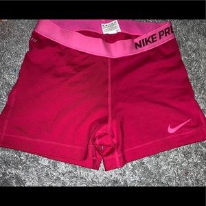 Pink nike pros